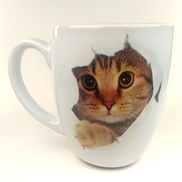 Kitty mug 20 Ounce Stoneware NWOT - Picture 4 of 7